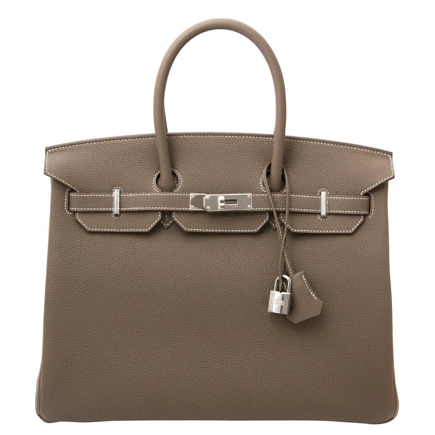  Hermès Birkin 35 Etoupe Togo PHW