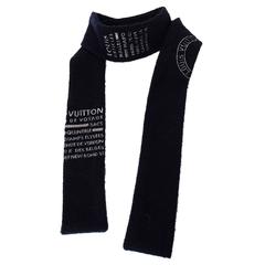 Louis Vuitton Navy Trunks Cashmere Bandeau Scarf w/BOX 5