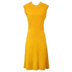 Vintage Alaia Yellow Woven Dress circa 1980s