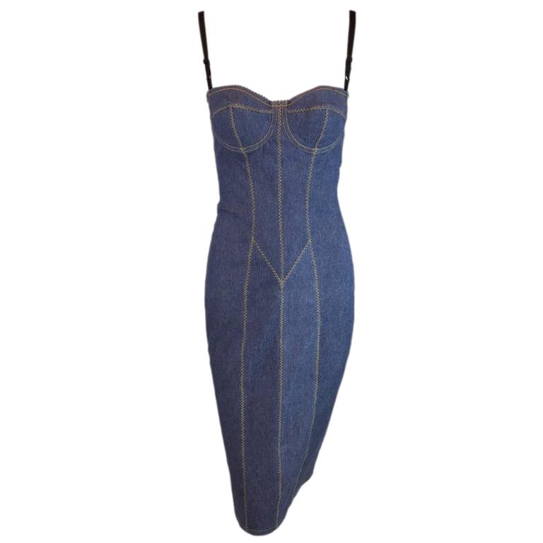dolce gabbana jean dress