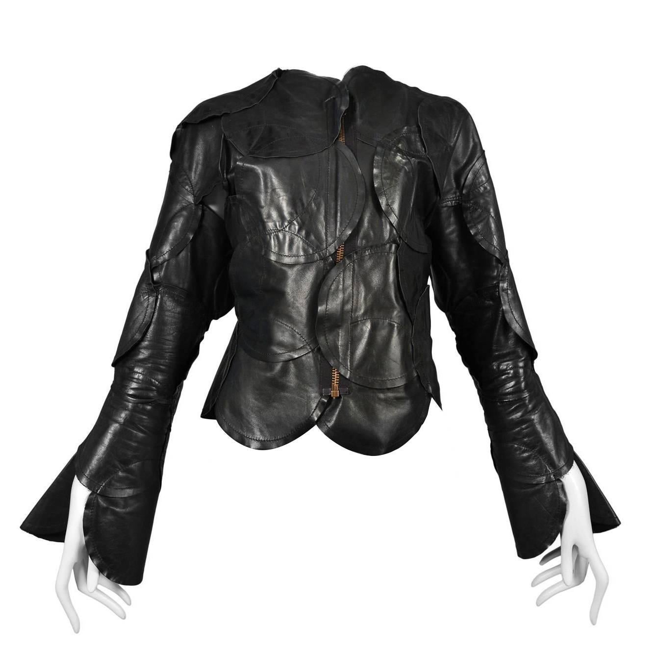 Maison Martin Margiela Artisanal Leather Circle Jacket
