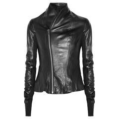  Rick Owens Princess Black leather jacket uk 8-10  