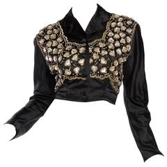 Vintage 1940s Balenciaga Haute Couture Beaded Evening Jacket
