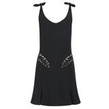 ALEXANDER McQUEEN S/S 2006 "Neptune" Black Sleeveless Cut Work Cocktail Dress