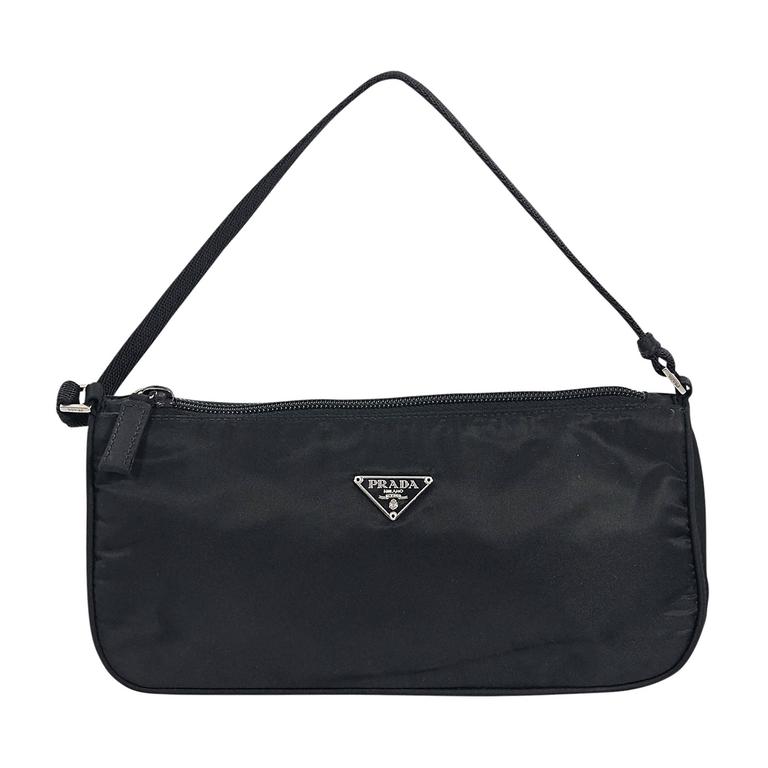 Black Prada Nylon Shoulder Bag For Sale at 1stDibs | black nylon shoulder  bag, nylon shoulder bags, prada nylon bag shoulder