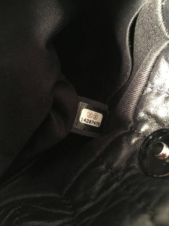 Chanel Grey Black and White Tweed Fur and Ribbon Handbag For Sale at ...