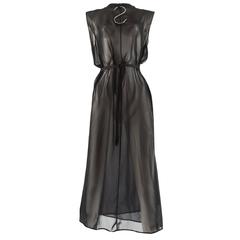 Maison Martin Margiela Spring-Summer 1999 chiffon wrap dress with metal hanger 2