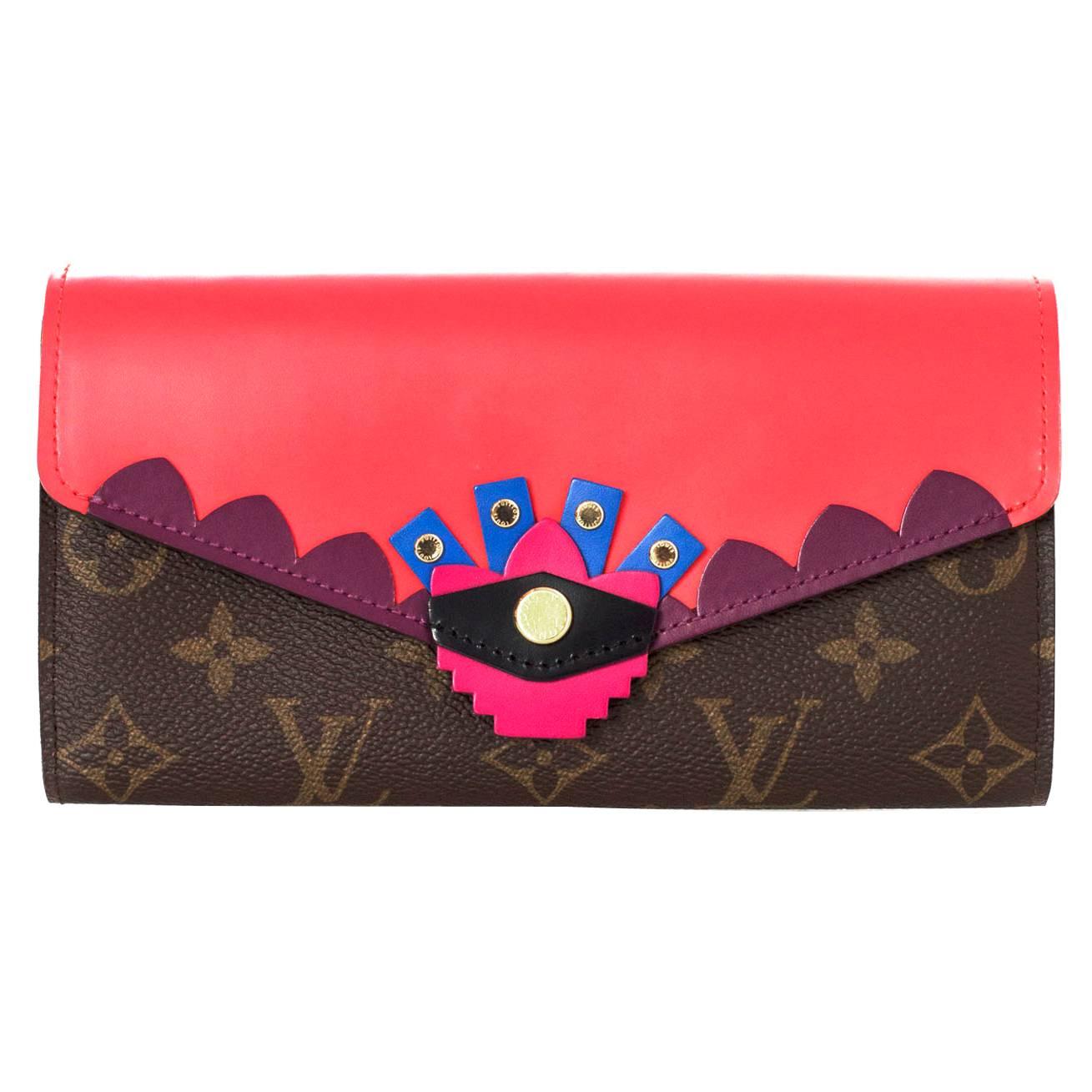 Louis Vuitton Flamingo Monogram Totem Sarah Wallet