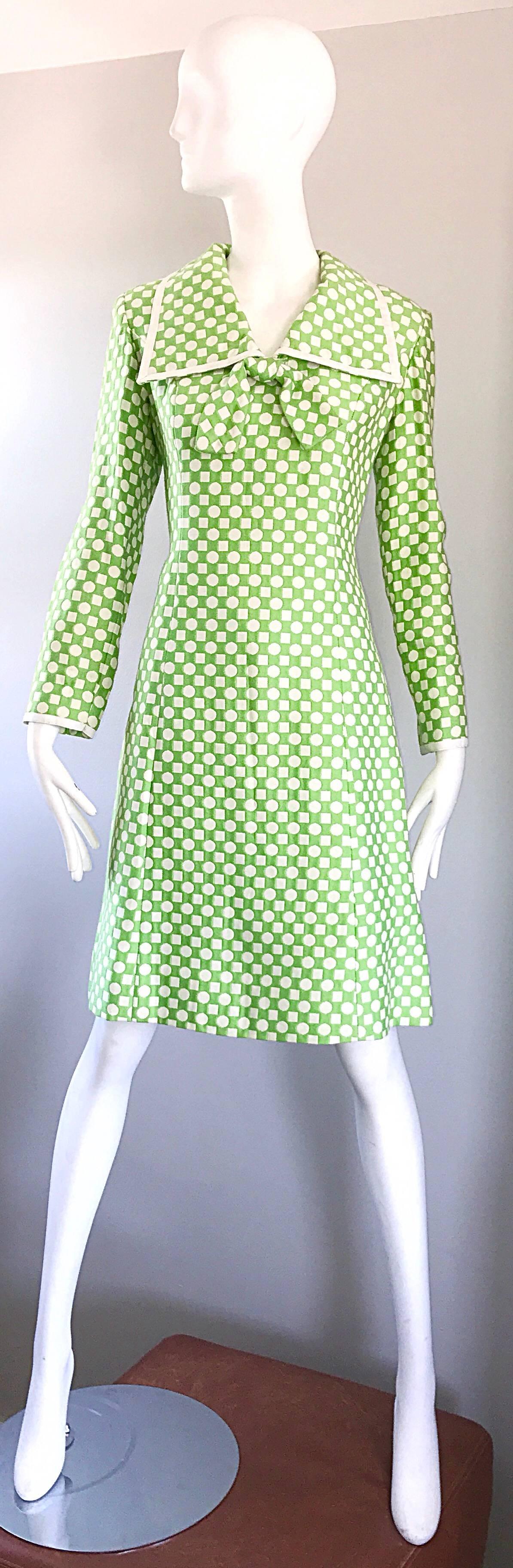 1960s green dress