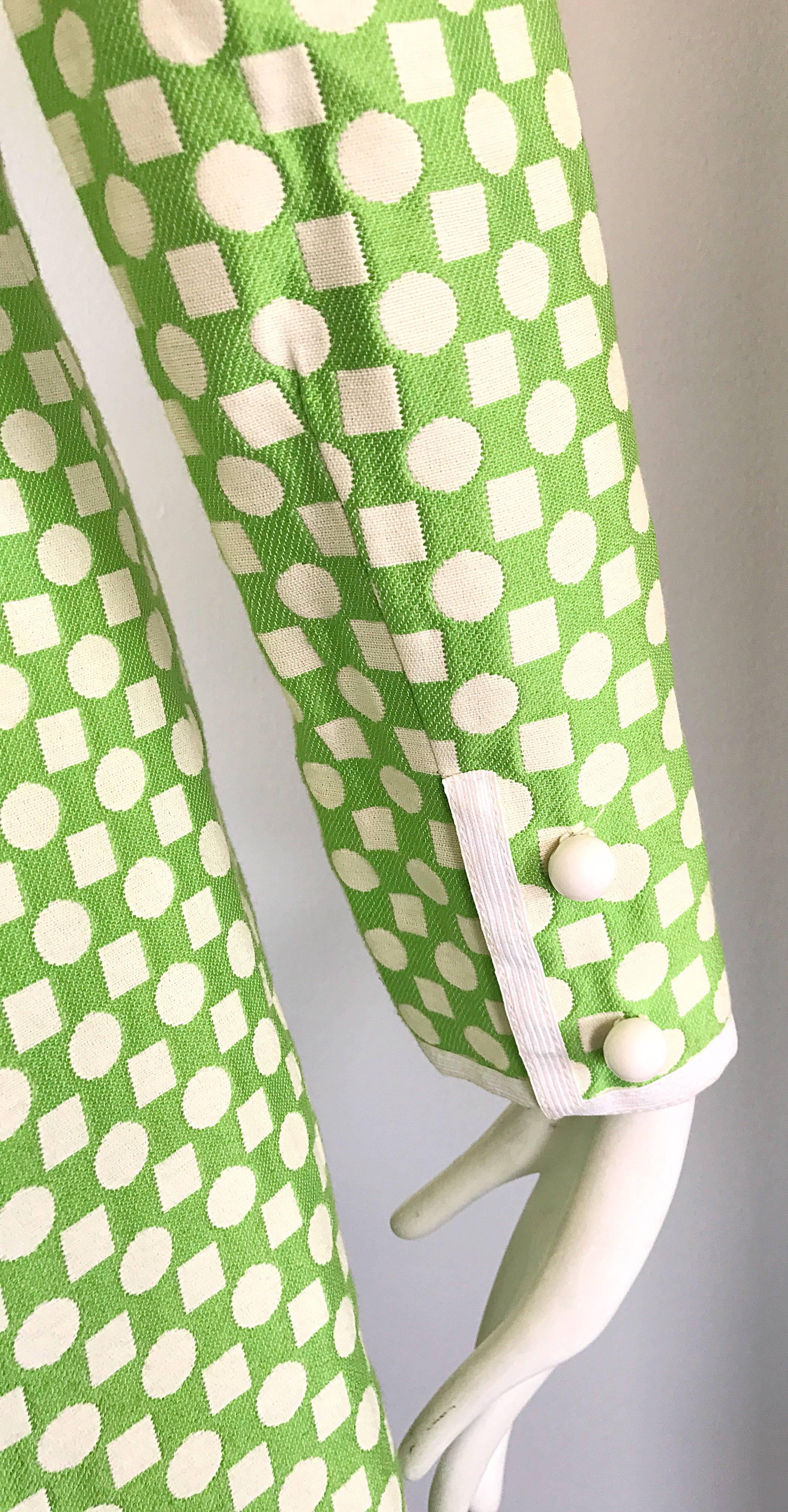 green 1960s dress