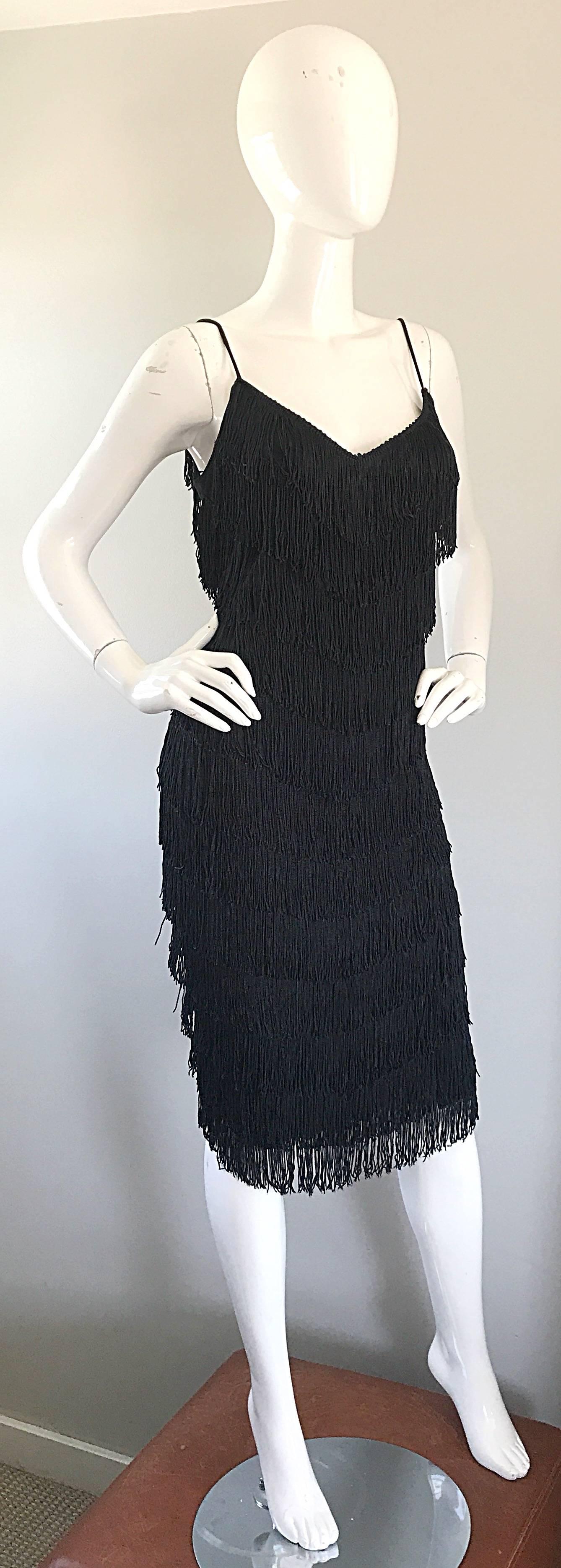 70s black dress