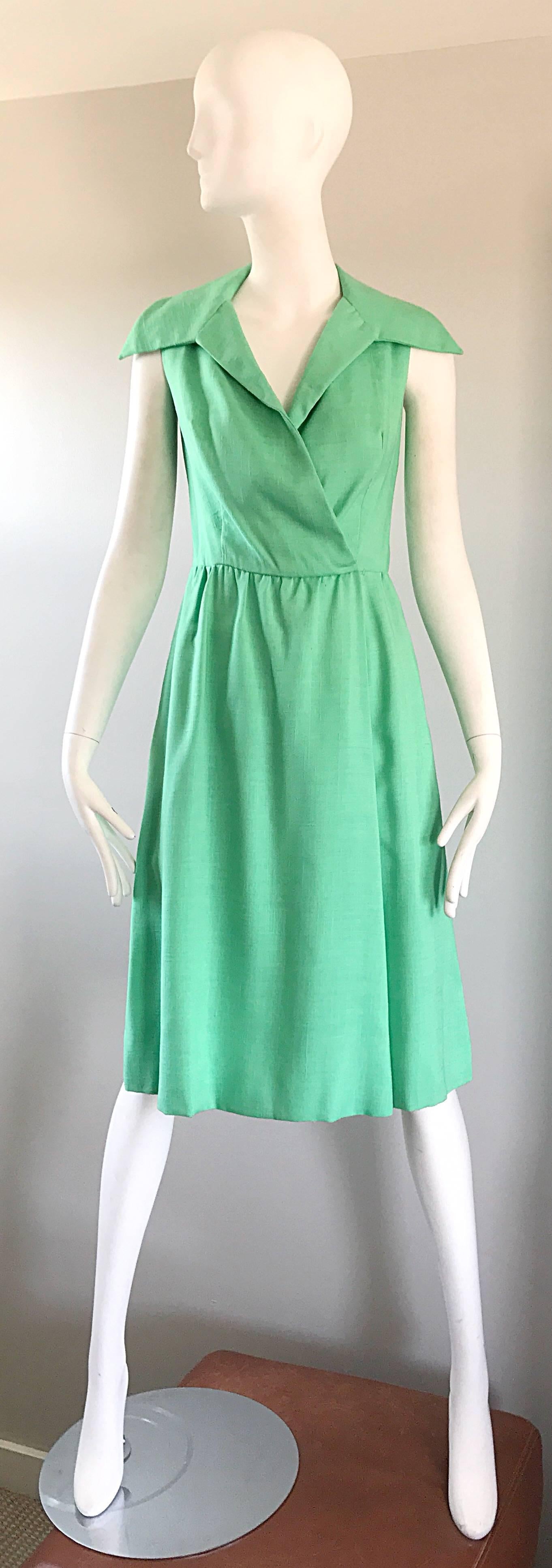 light green vintage dress