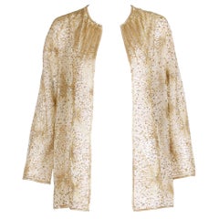 1981 Iconic Halston Gold & Silver Beaded Fireworks Jacket 11