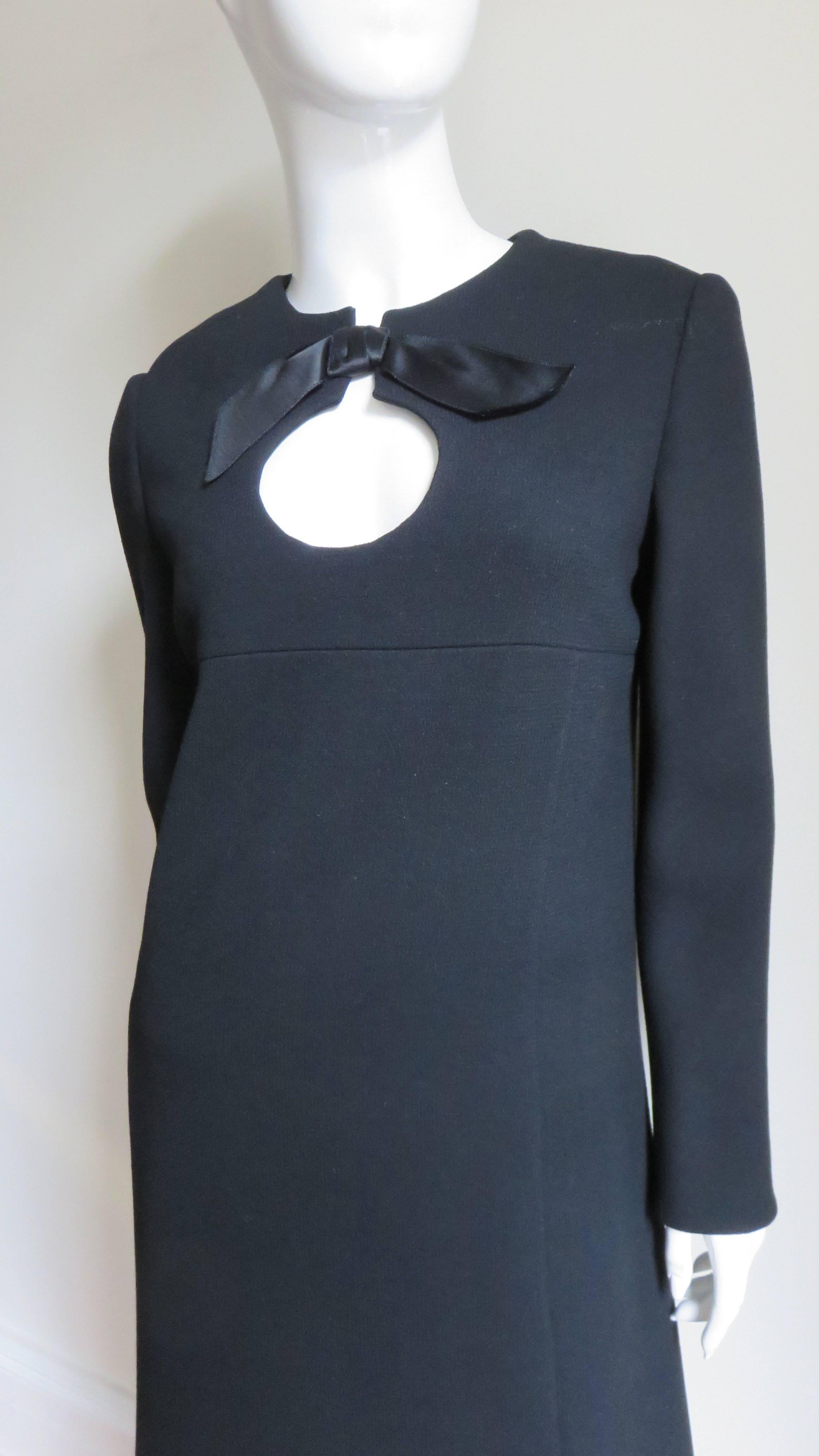 Pierre Cardin 1970s Midi Dress with Cut out Hem In Good Condition In Water Mill, NY