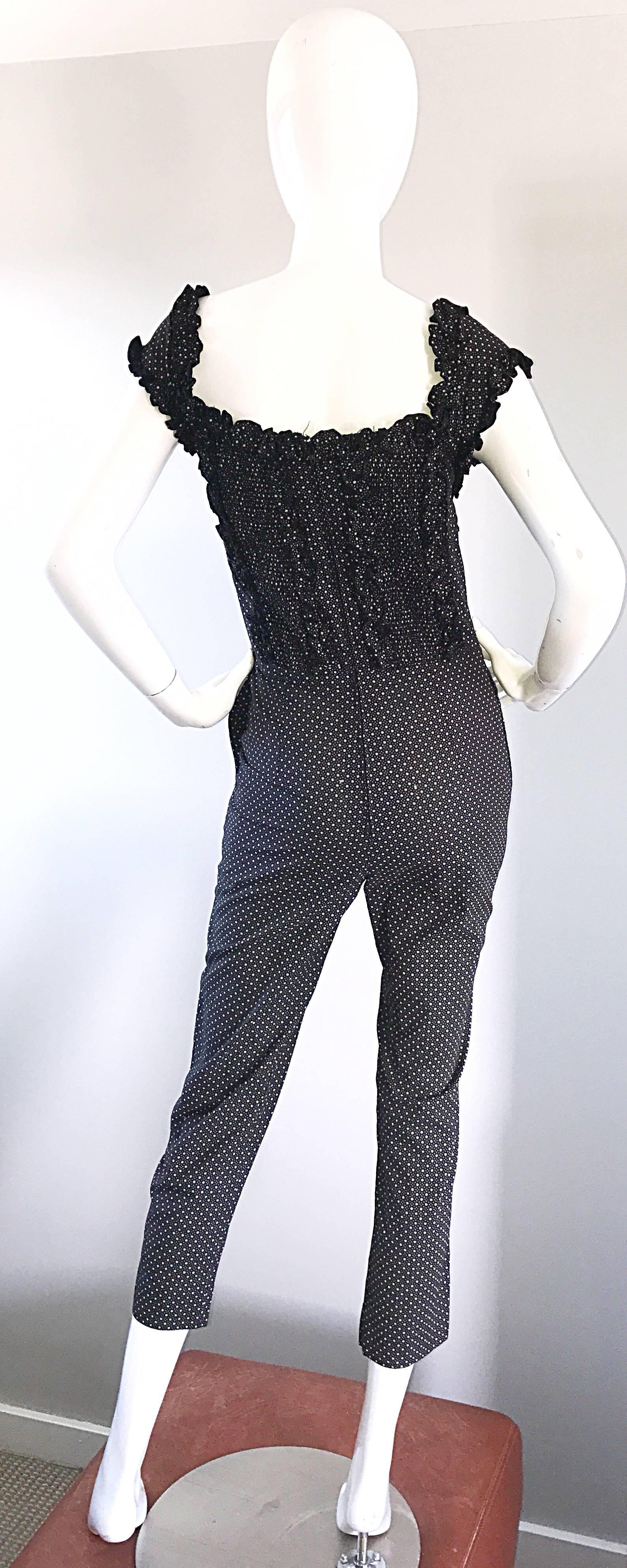 black corset jumpsuit