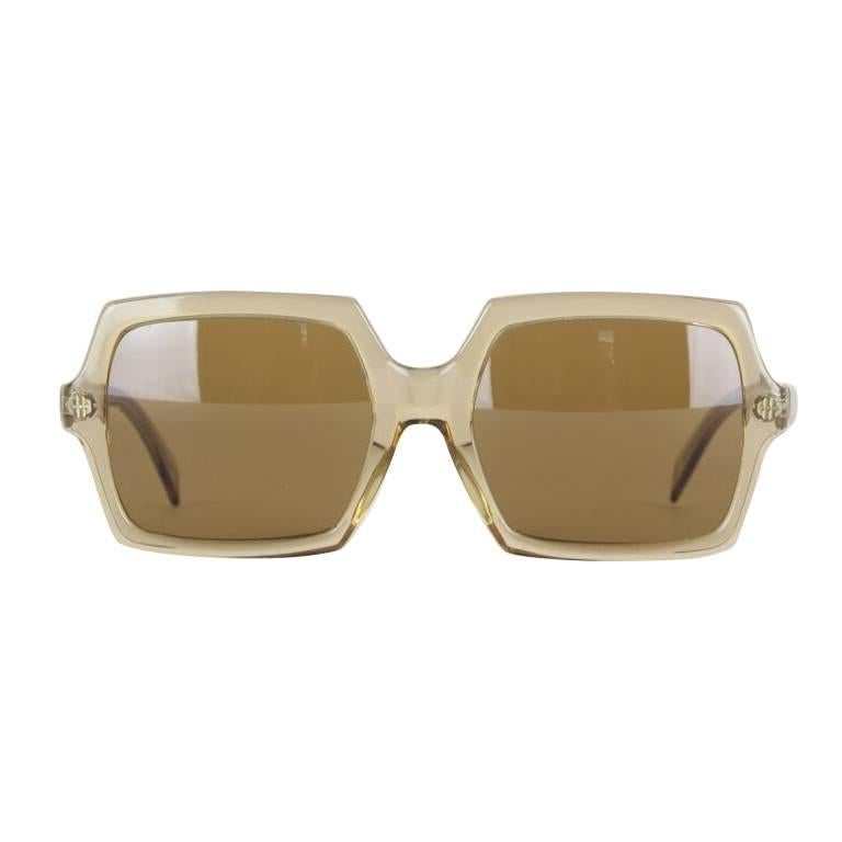 Rodenstock 1960s/1970s Taupe Sunglasses With Brown Lenses at 1stDibs