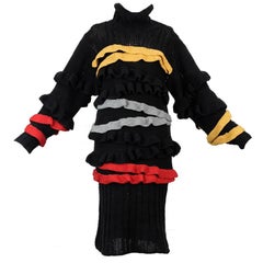 Autumn-Winter 1985 BodyMap "Harriet" hand knitted dress