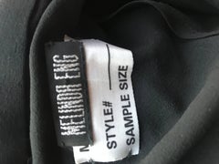 Melinda Eng Runway Sample Black + Silver Silk Cut - Out Velvet Rhinestone Gown