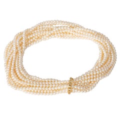 Cassandra Goad Pearls with Diamond and Gold Shorteners