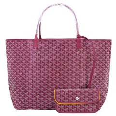 Goyard St Louis Tote Burgund Chevron Tasche GM