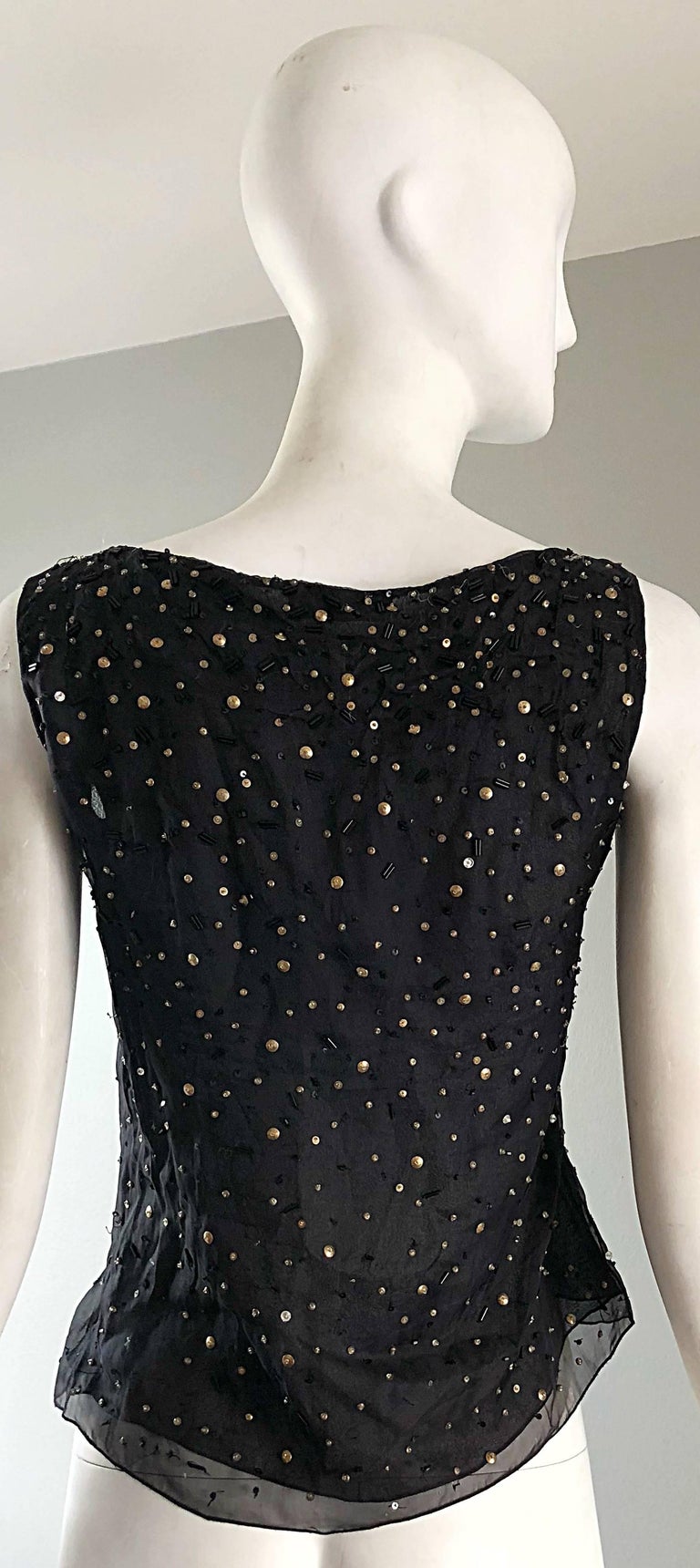 versace black blouse