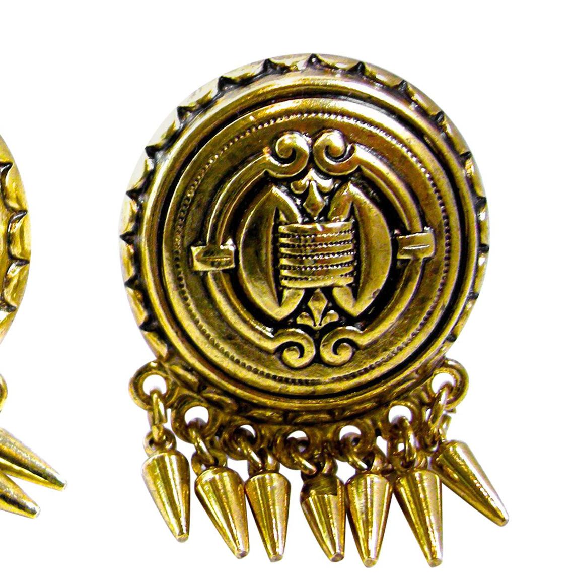 Women's Ben-Amun Vintage Gold Tone Dangling Earrings