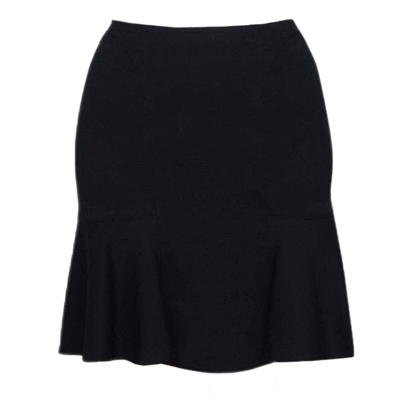 Alaia Black Wool Flared Skirt sz FR42 For Sale