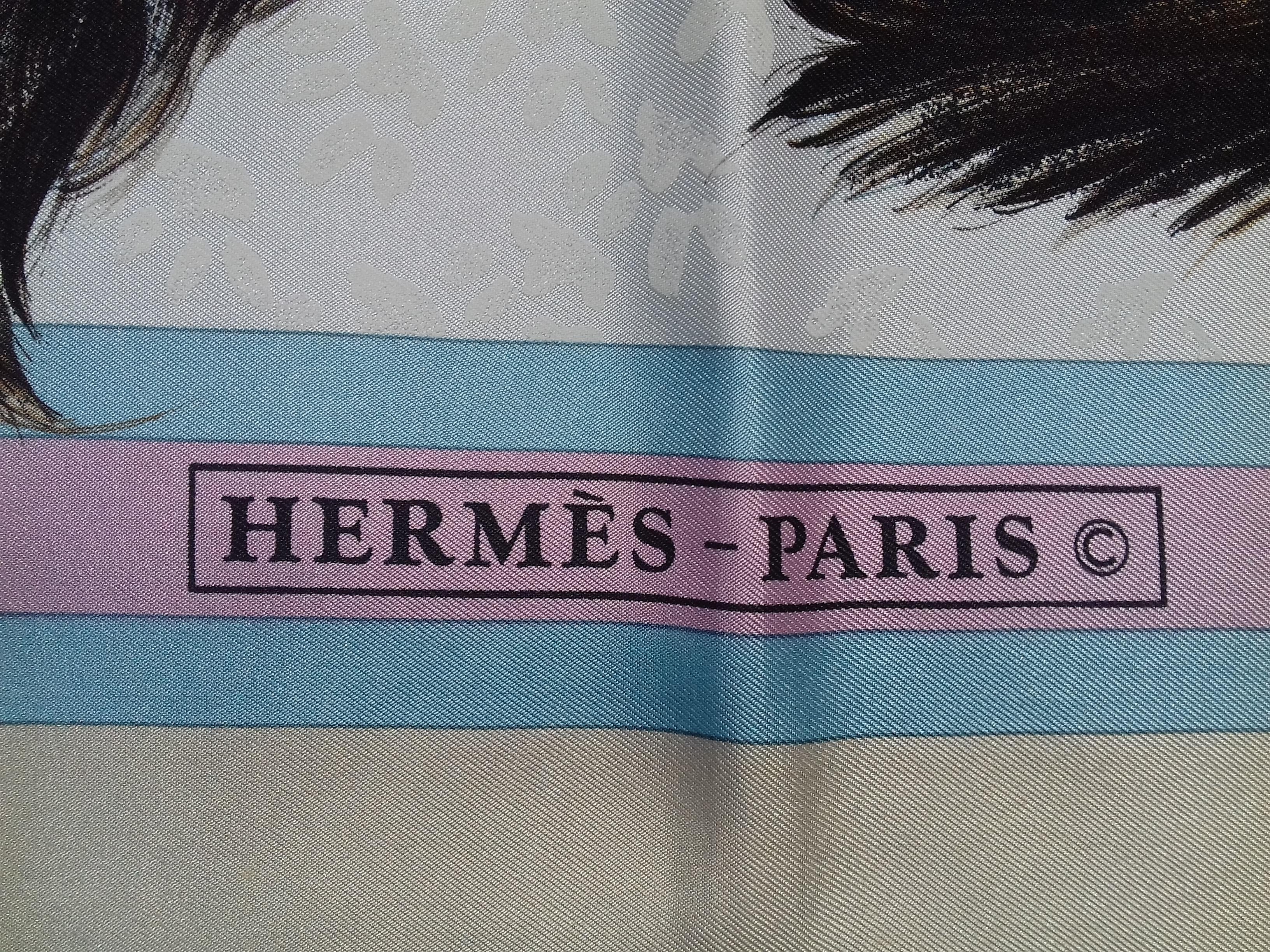 Hermès Silk Scarf Carré Les Chats Cats Daphne Duchesne 1985 90cm Collector 9