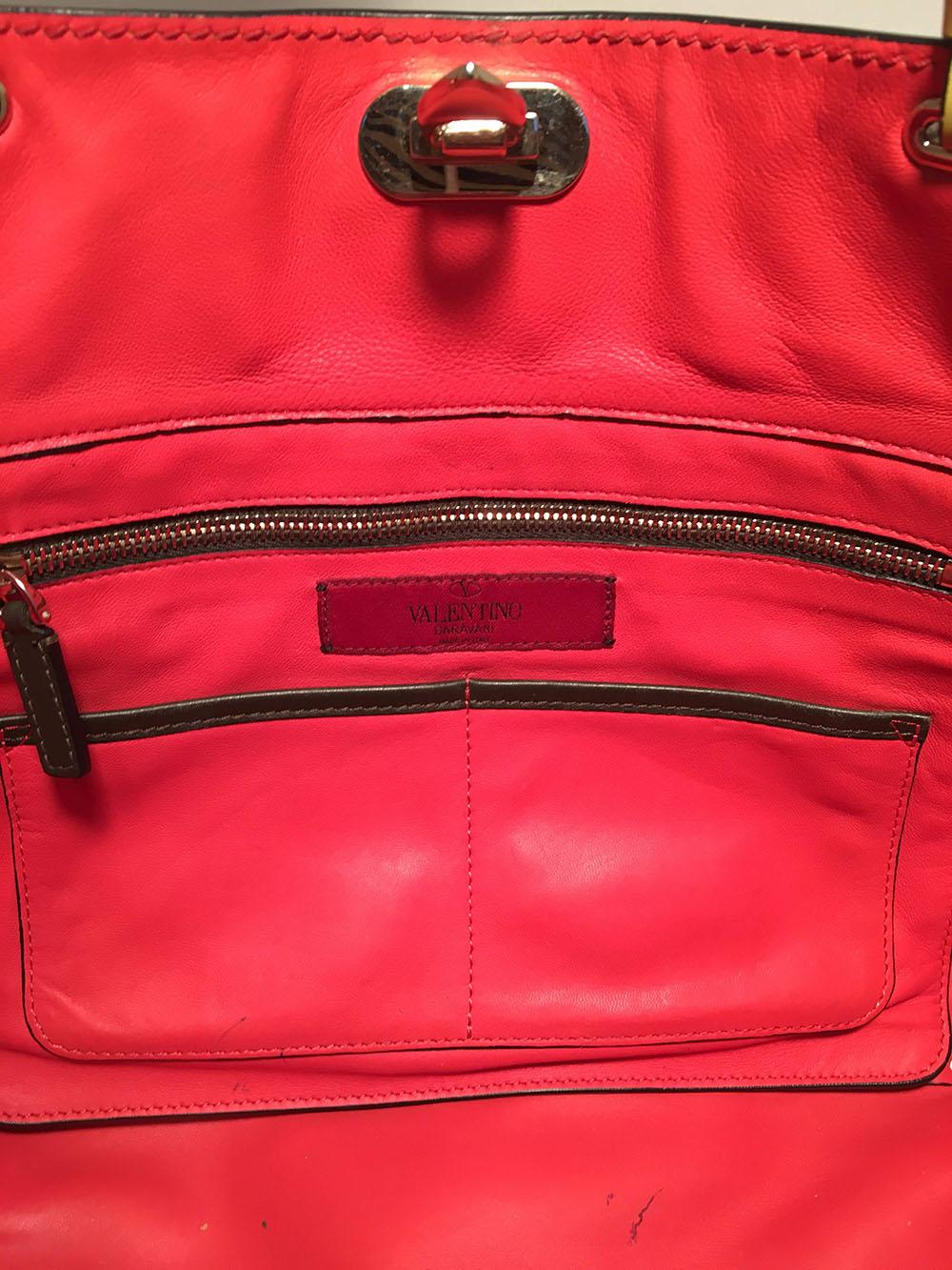 Valentino Garavani Studded Multicolor Leather Rockstud Tote Bag 1
