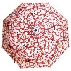 Chanel Whimsical Cat Theme Umbrella in Chanel Box Circa 21st C
