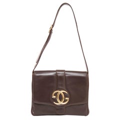 Gucci Brown Leather Shoulder Bag With Adjustable Strap, Circa 1970's 6