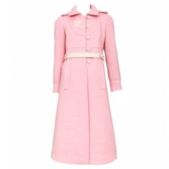 Courreges Pink Wool Coat