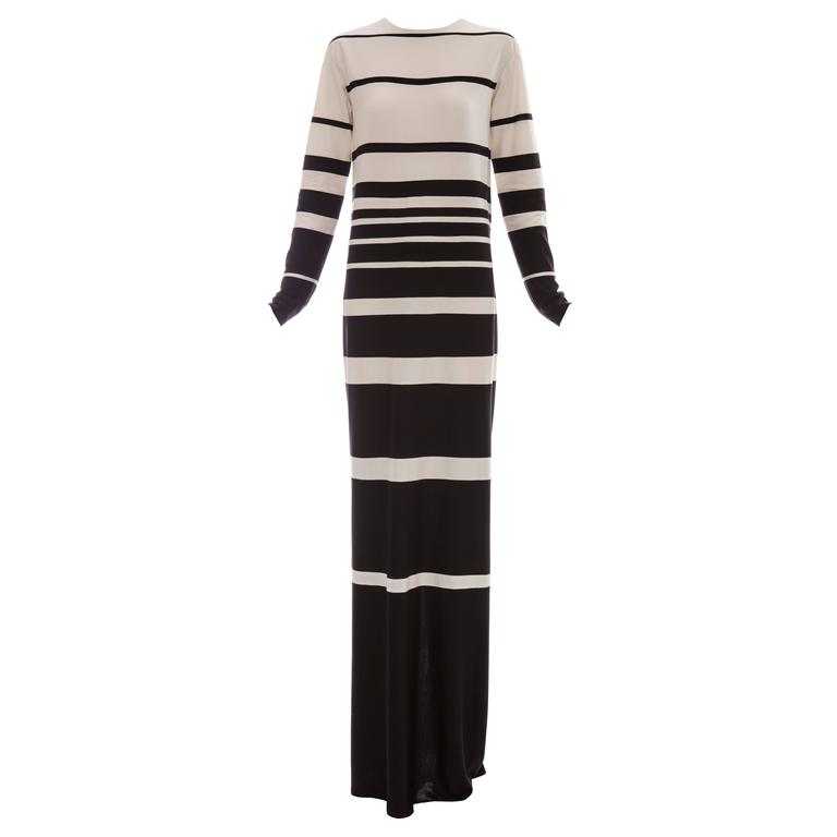 Marc Jacobs Silk Crew Neck Striped Maxi Dress, Spring - Summer 2013 For ...
