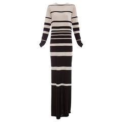 Marc Jacobs Silk Crew Neck Striped Maxi Dress, Spring - Summer 2013
