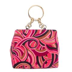 Versace Velveteen Handbag, Circa 1990's 4