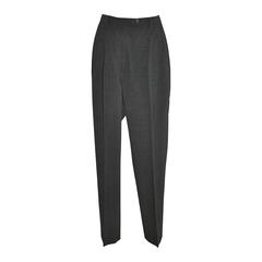 Vintage Jil Sander Charcoal Gray "Fleetwool" Spring Wool Trousers