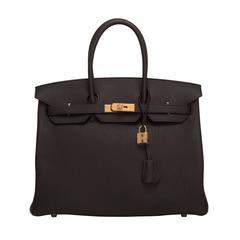 Hermes Black Togo Birkin 35cm Gold Hardware