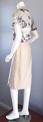 1990s Chanel Ivory / Cream / Beige Size 40 Silk Essential Vintage Wrap Skirt