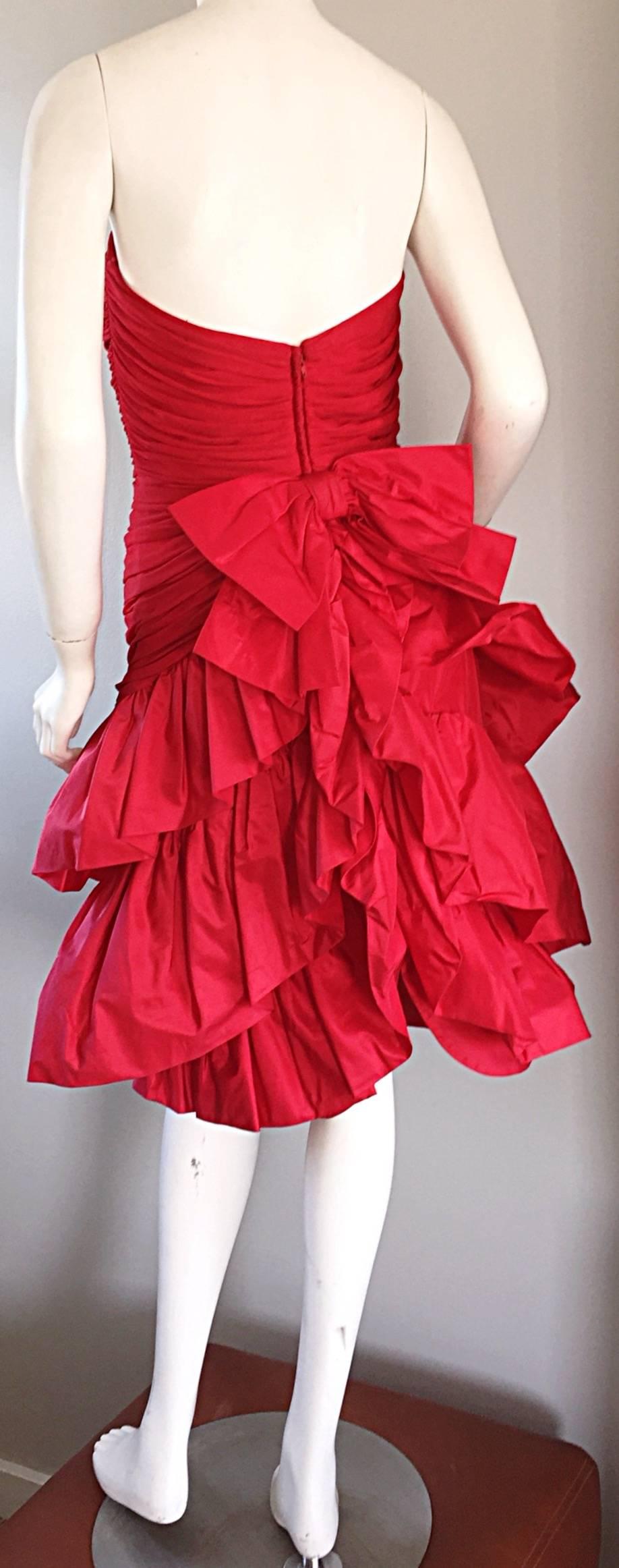 saks fifth avenue red dress