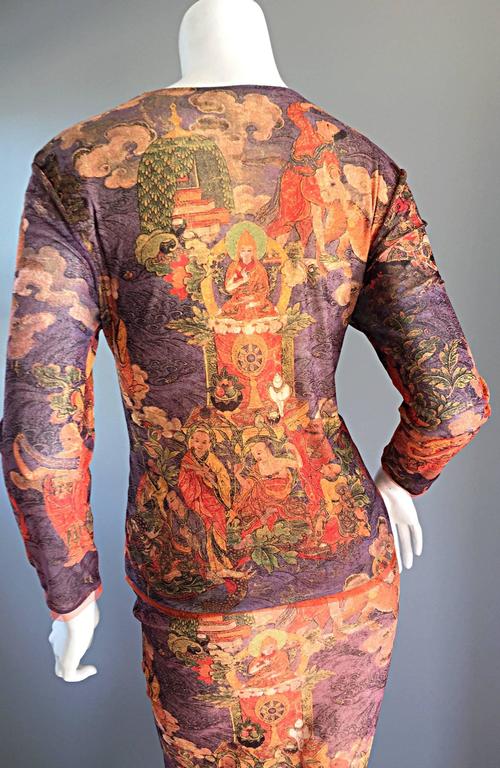Vintage Vivienne Tam Super Rare Buddha Collection Two - Piece Dress Set ...