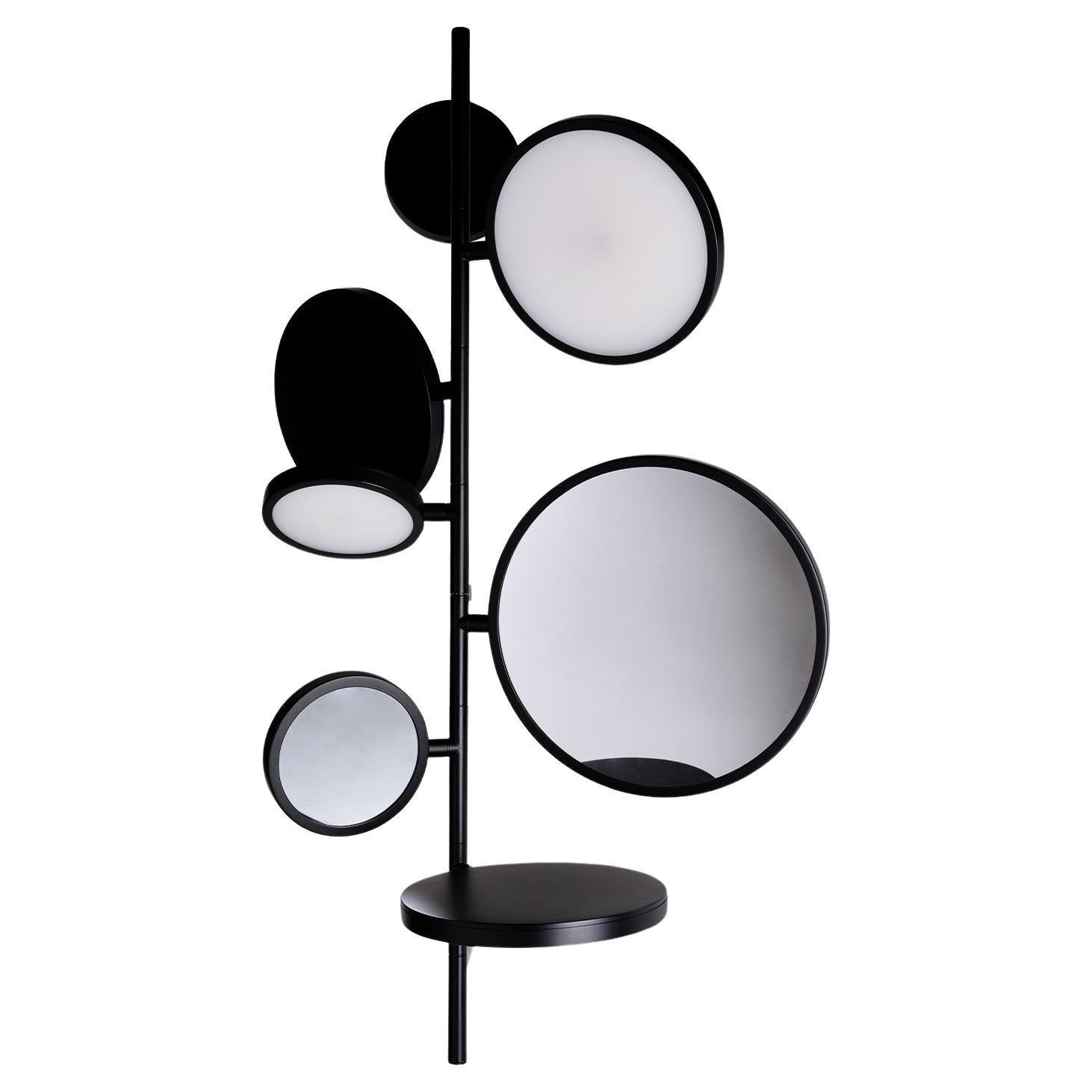 DCW Editions Tell Me Stories Mirror Light in Black by Giulia Liverani For Sale
