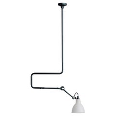 DCW Editions La Lampe Gras N°312 Pendant Lamp w/Extension in Frosted Glass Shade