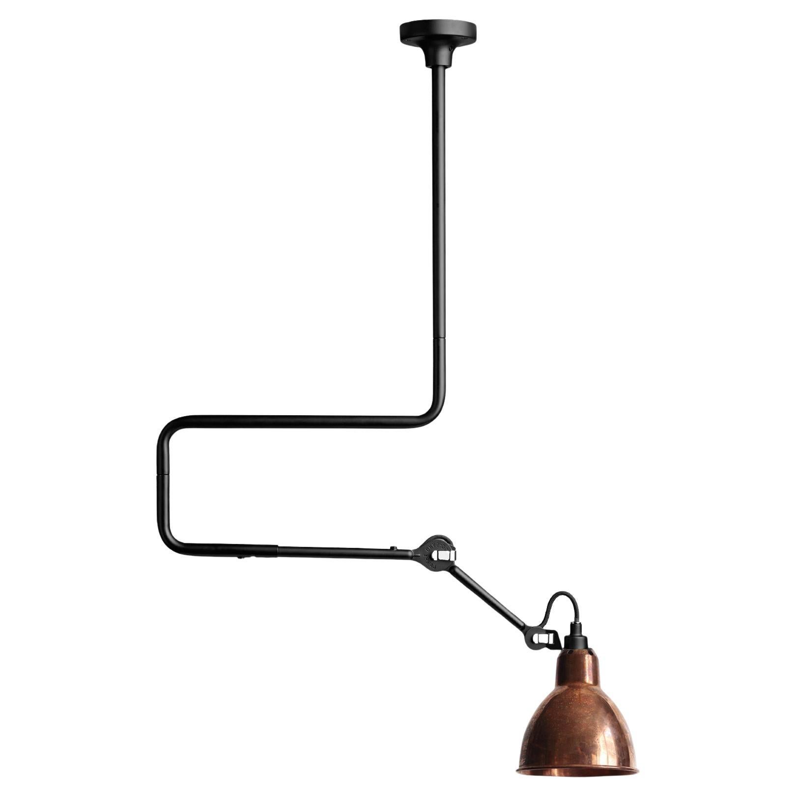 DCW Editions La Lampe Gras N°312 Pendant Lamp in Raw Copper Shade For Sale