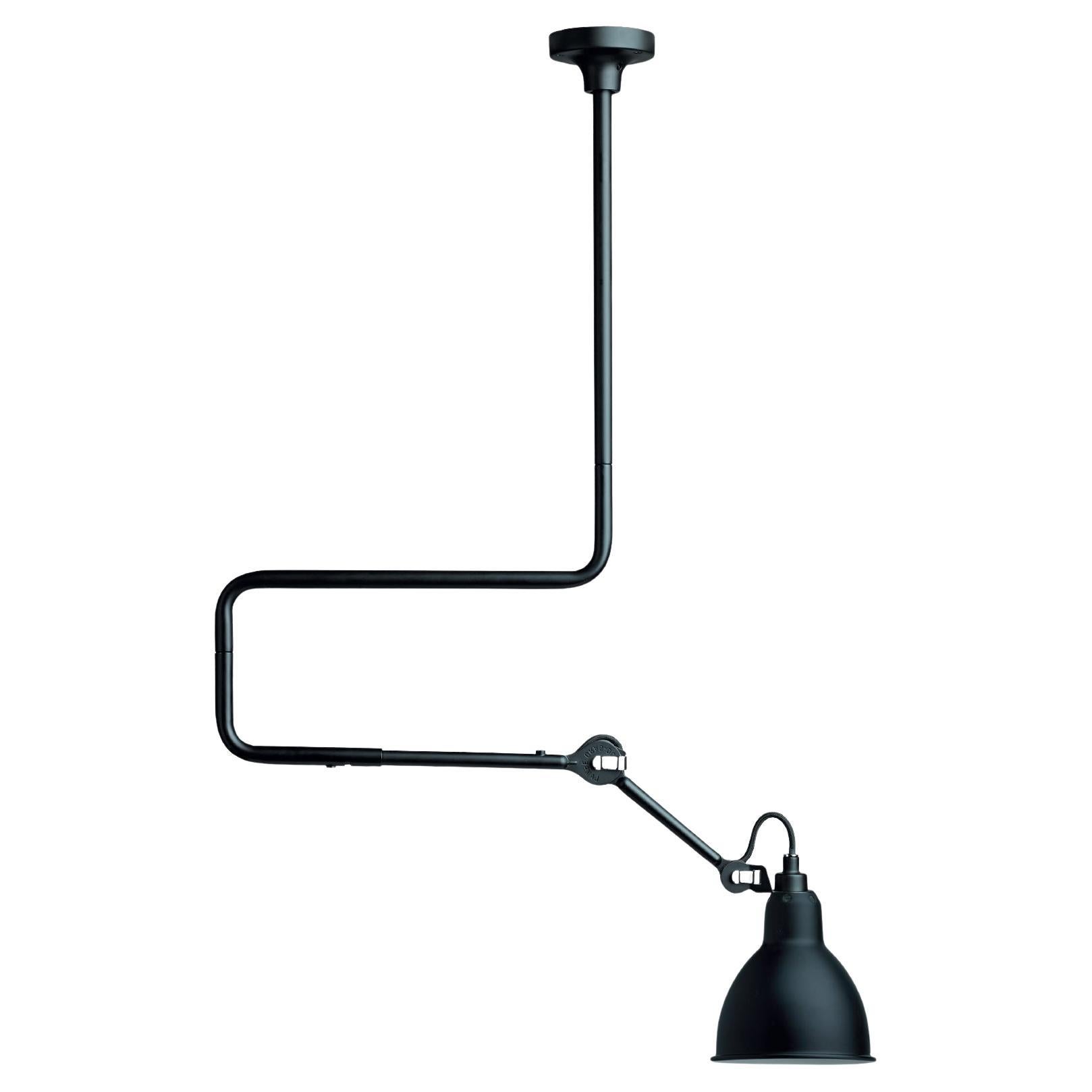 DCW Editions La Lampe Gras N°312 Pendant Lamp in Black Shade For Sale