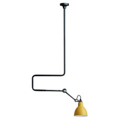 DCW Editions La Lampe Gras N°312 Pendant Lamp w/Extension in Yellow Shade