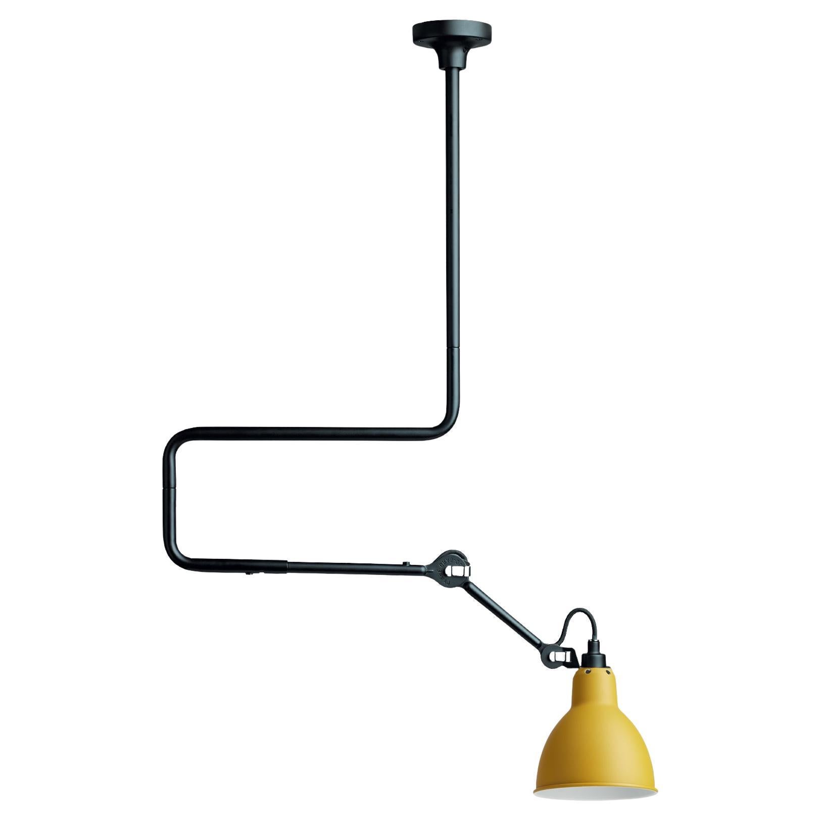 DCW Editions La Lampe Gras N°312 Pendelleuchte mit gelbem Schirm