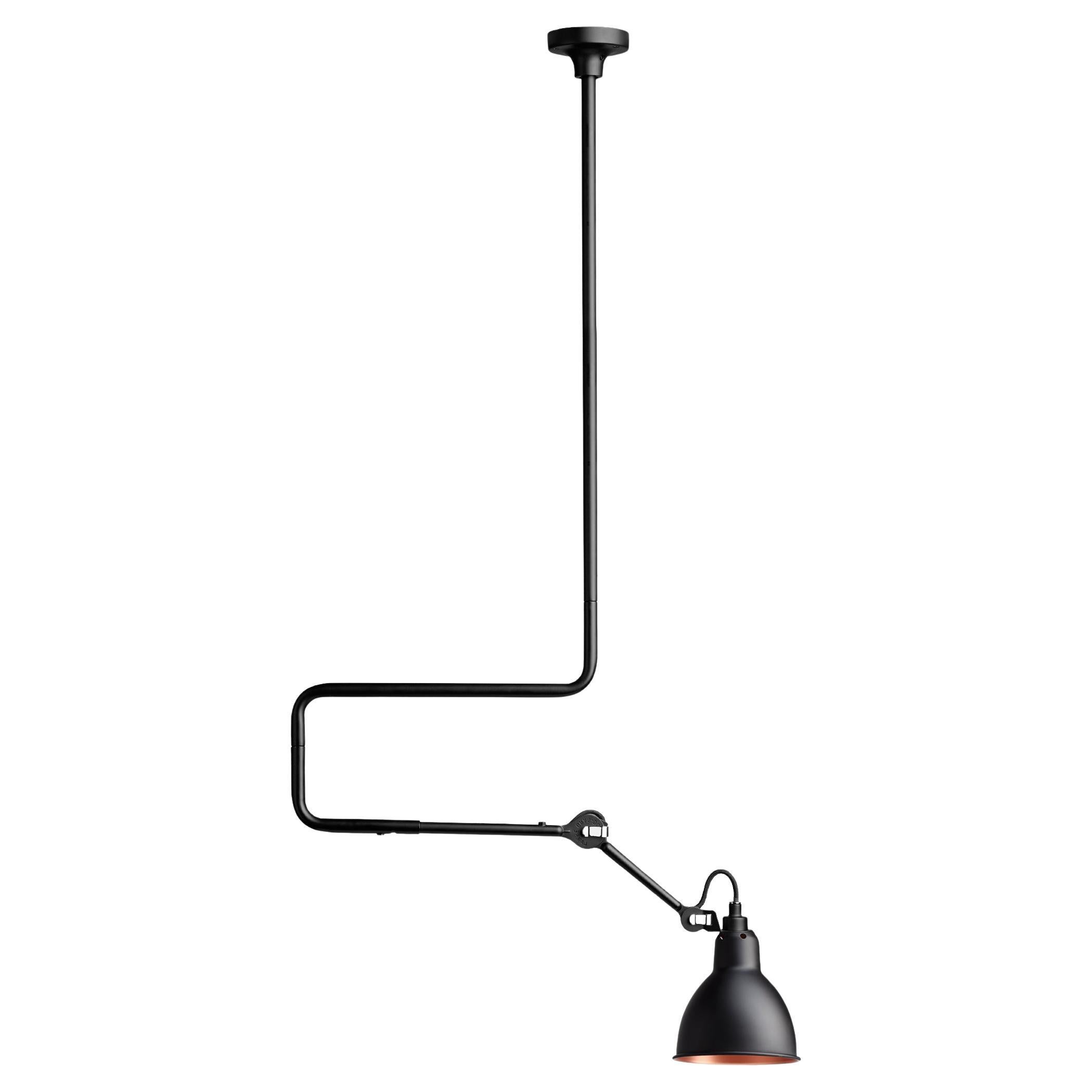 DCW Editions La Lampe Gras N°312 Pendant Lamp w/Extension in Black Copper Shade For Sale