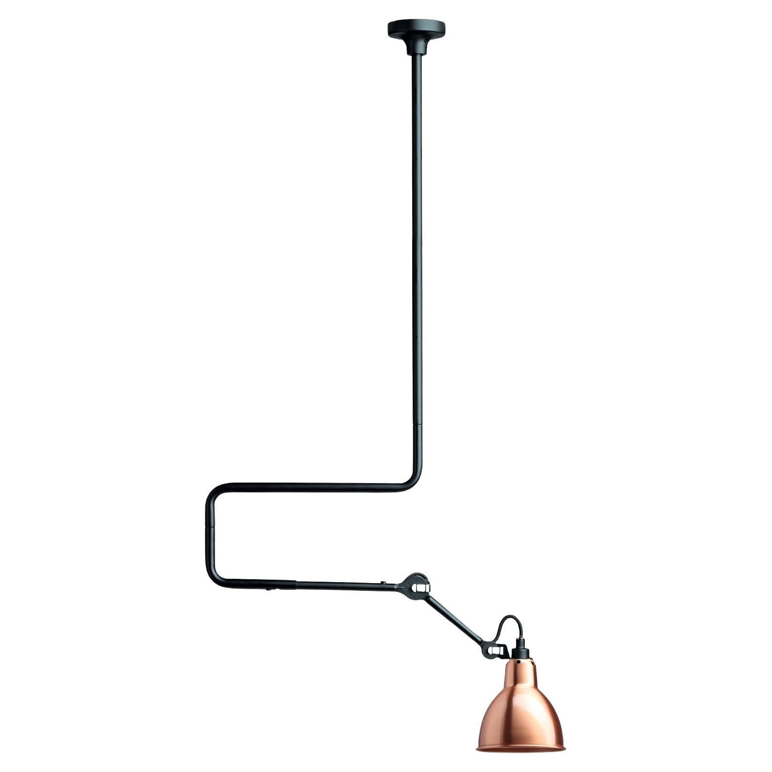 DCW Editions La Lampe Gras N°312 Pendant Lamp w/Extension in Copper Shade For Sale