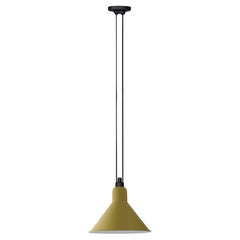DCW Editions Les Acrobates N°322 Large Conic Pendant Lamp in Yellow Shade
