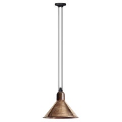 DCW Editions Les Acrobates N°322 Lámpara colgante cónica XL con pantalla de cobre crudo
